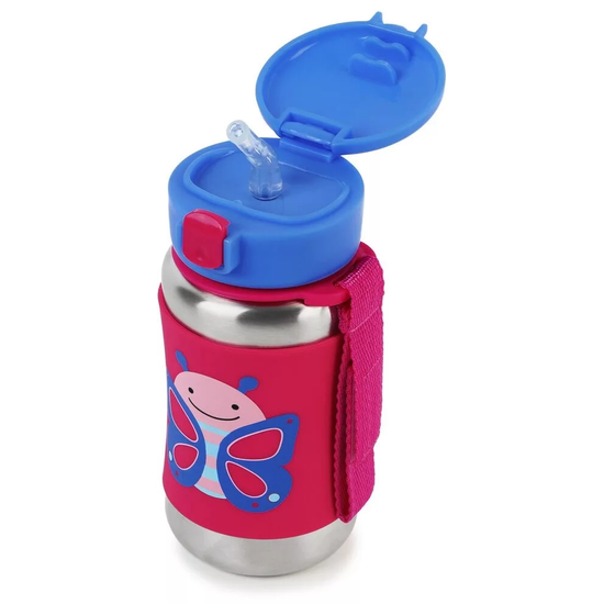 SKIP HOP ZOO Szívószálas termosz - Pillangó